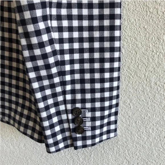J. Crew Parke blazer in gingham bi-stretch cotton blend - Picture 7 of 9